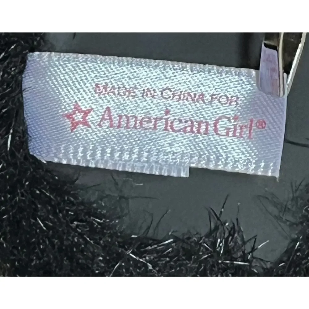 American Girl Doll Black Sitting Kitty Cat Plush Small Size